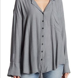 Magic Breeze Striped Button Down Shirt